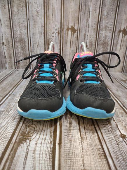 Asics Training Women's Size 7M Black/Teal/Pink Running Athletic Shoes S653J - Picture 2 of 9